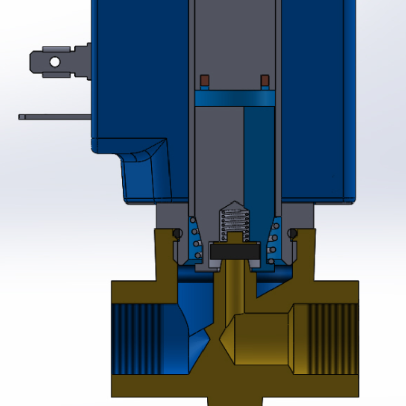 Как работает соленоидный клапан прямого действия?