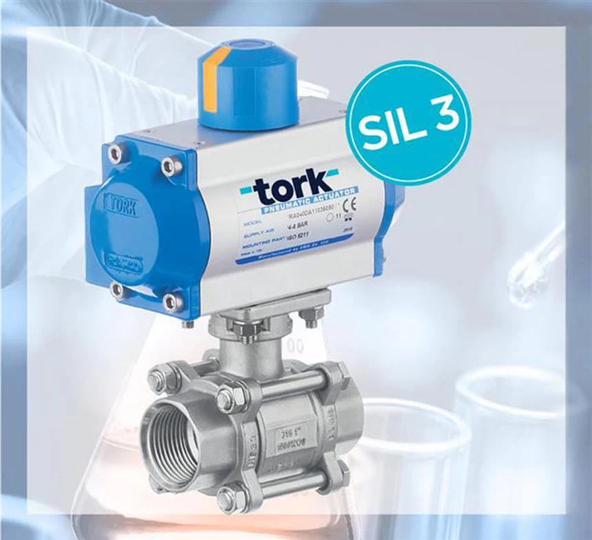 Какие типы клапанов с актуаторами используются в химической промышленности?