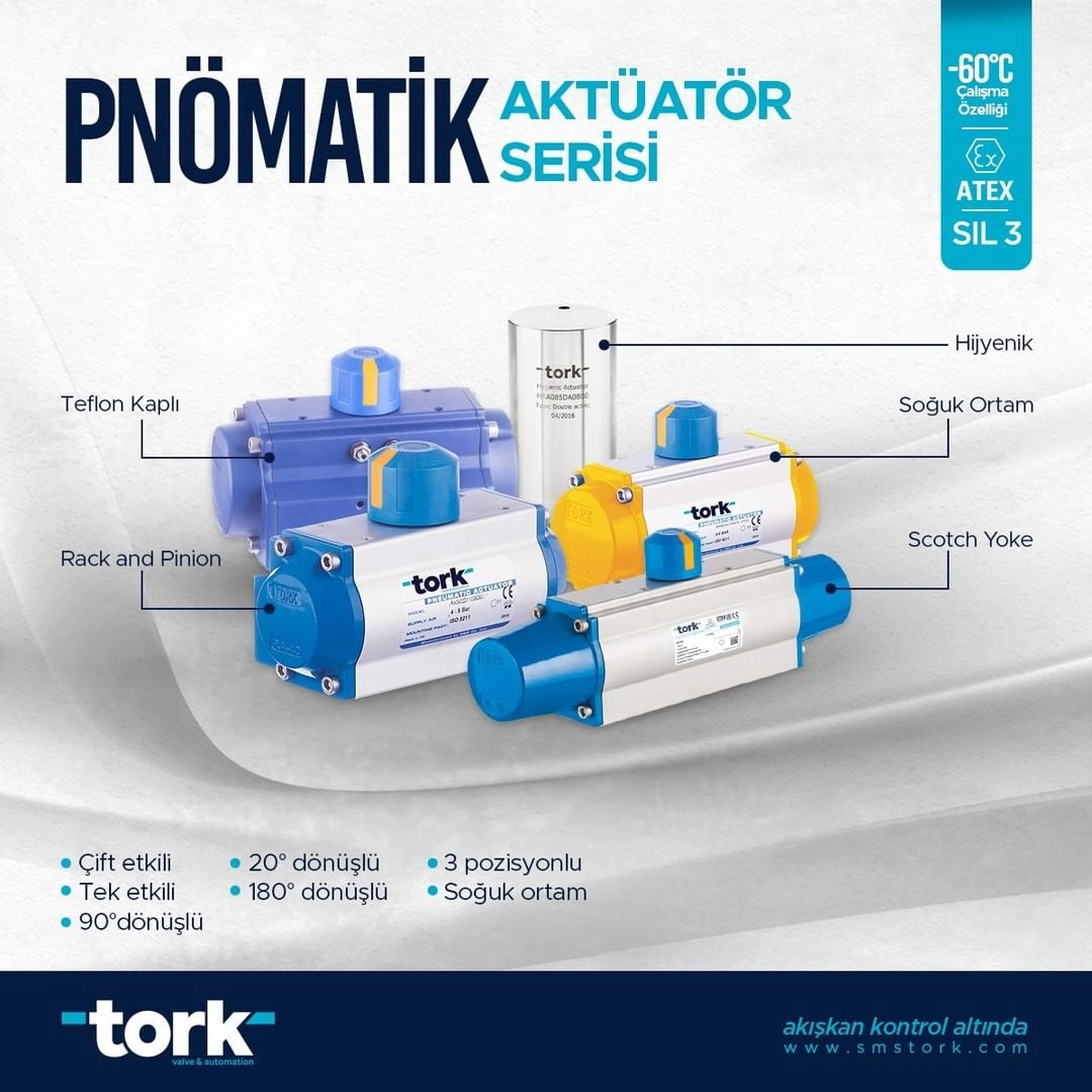 Pnömatik Aktüatörlerin Kullanım Alanları-2