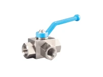 HKV 914SS-3 трёхходовой высоконапорный гидравлический кран gallery image 1