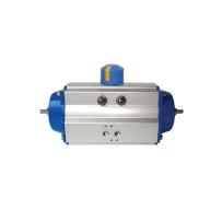 Серия RA-KS...DA Двусторонние пневматические приводы с регулировкой хода через крышку gallery image 1