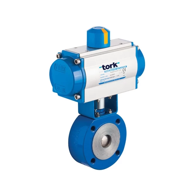 PAV 910 моноблочный шаровой кран из углеродистой стали с пневмоприводом gallery image 1