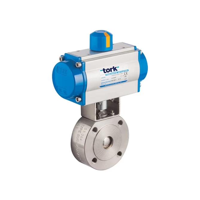 PAV 909 моноблочный шаровой кран с пневмоприводом gallery image 1