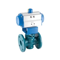 PAV 915PL плунжерный кран (plug) с пневмоприводом gallery image 1