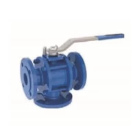 Серия TORK-KV 908F: углеродистые стальные шаровые краны с фланцевым соединением, 3/2 ходовые. gallery image 1