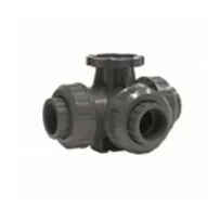 TORK-KV 913-3 Серия ПВХ Шаровой Клапан Резьбовой, 3-ходовой gallery image 1