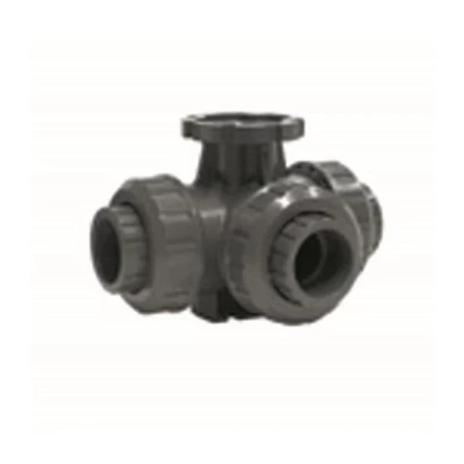 TORK-KV 913-3 Серия ПВХ Шаровой Клапан Резьбовой, 3-ходовой gallery image 1